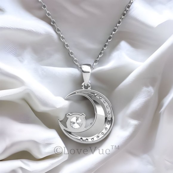 Certified 1/2ct. t.w. Diamond Moon Brilliant Cut Necklace - Picture 3 of 13